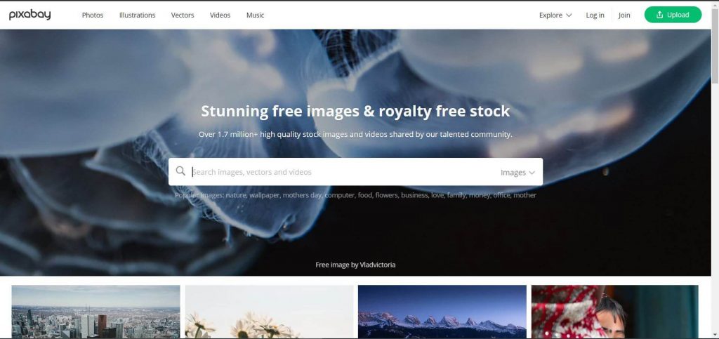 Pixabay (top free image download sites)