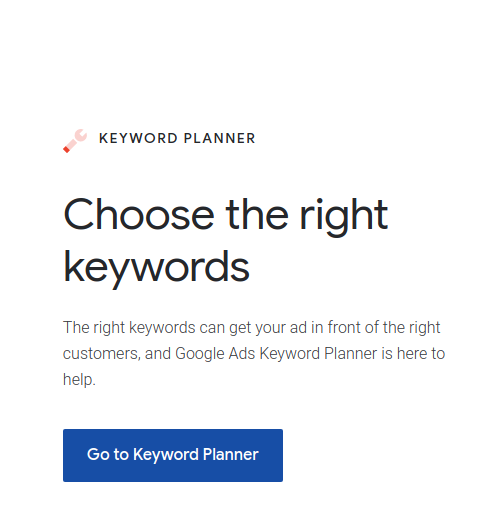 Is google keyword planner free home page