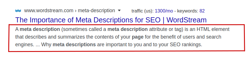 SEO Title, Header tags, Meta description in SEO: On-page SEO Checklist-1 2