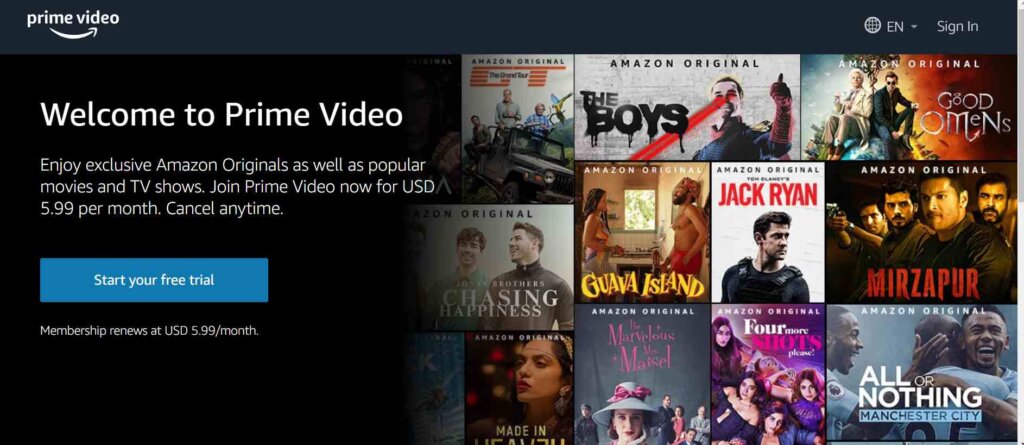 AmazonPrime_Free Sites To Watch Hindi Movies Online