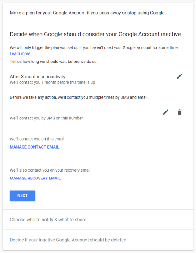 Step 5_auto-delete your google account after death