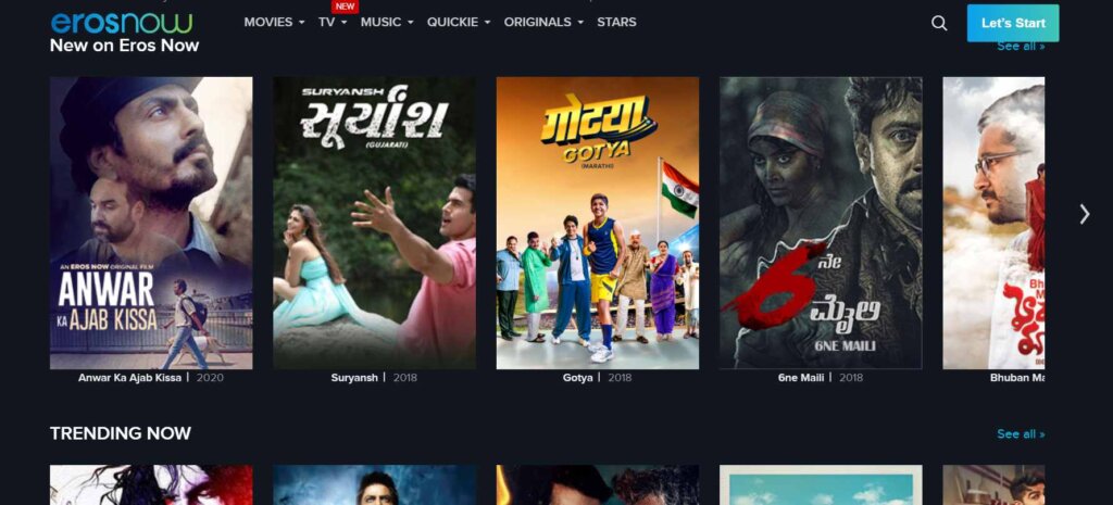 ErosNow_Free Sites To Watch Hindi Movies Online