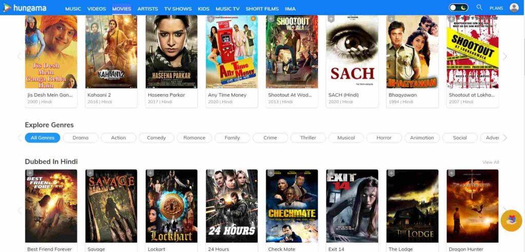 HungamaMovies_Free Sites To Watch Hindi Movies Online