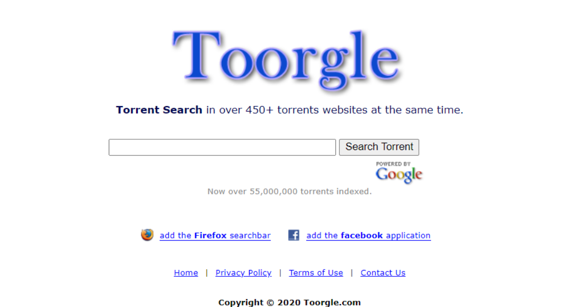 Toorgle torrent search engine sites