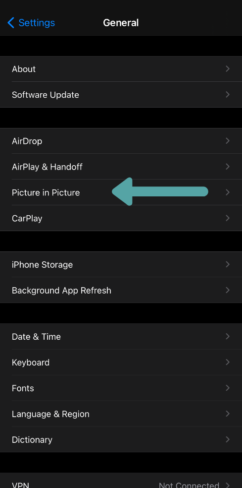 how to enable iOS 14 Picture in Picture  