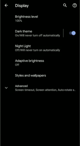 Switch to the dark side_customize android